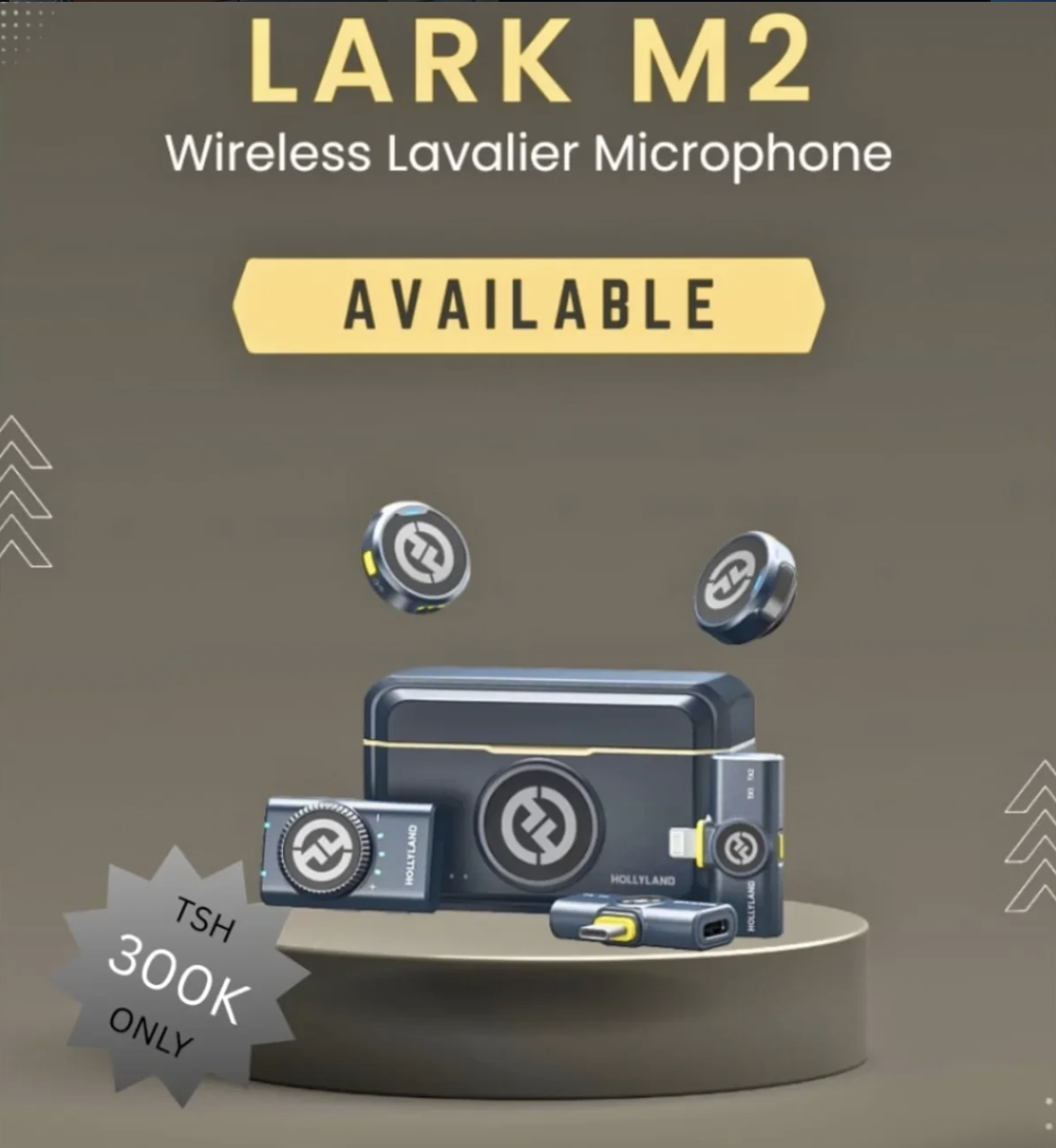 Hollyland Lark M2 — wireless lavalier mic, now available.